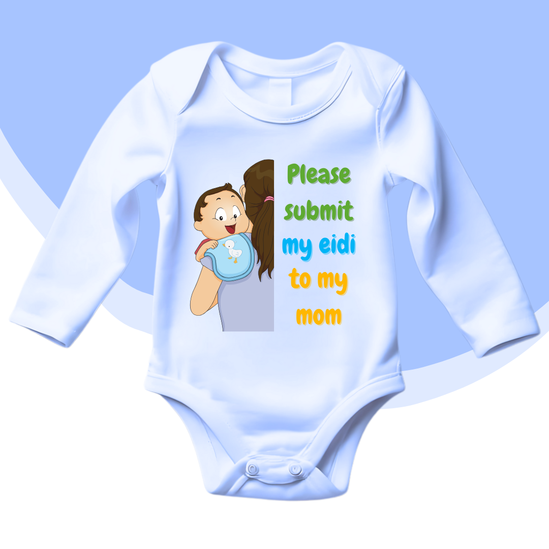 Comic Submit My Eidi Romper | Eid Romper