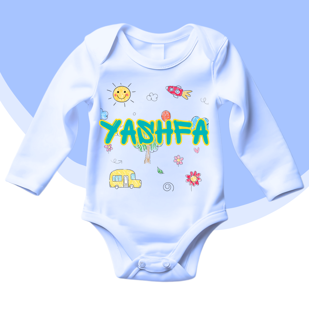 Custom Name Baby Romper 2025| New Born-18 Months